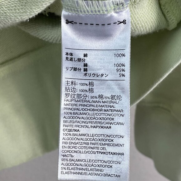 Y-3 Mens Medium Green Hoodie Pullover Sweatshirt Long Sleeve - Picture 5 of 12